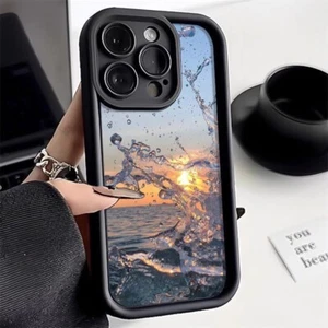 Case For iPhone 16 Pro Max 15 14 11 12 13 Mini XR XS 8 Wave Pattern Phone Cover - Picture 1 of 8