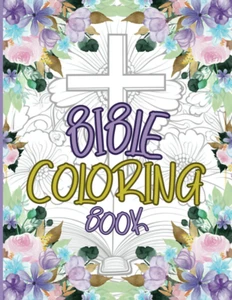 Bible Coloring Book for Adults: 50 Relaxing Images to Color - Religious Gift - Picture 1 of 12