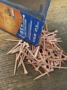 Copper Plated Horseshoe Nails sizes 3 - 6 Qty 10, 50, 250 horse shoe nails Craft