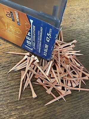 Copper Plated Horseshoe Nails Sizes 3 - 6 Qty 10, 50, 250 Horse Shoe Nails Craft • 21.85€