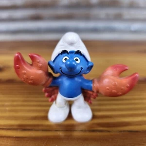 Schleich 2009 Smurf Figurine Cancer Crab Zodiac Astrology PVC Figure - Picture 1 of 9