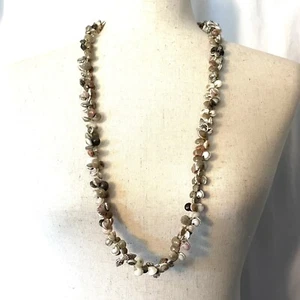 Collar llamativo con cuentas de caracol marino Hawaii Lei Sandial conchas marinas - Imagen 1 de 2