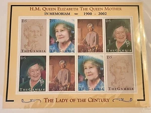 Gambia 2002*The Queen Mother Elizabeth In Memoriam*Sheet of 8 Stamps*MNH*#1643 - Picture 1 of 3