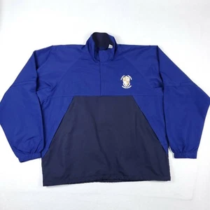 Page & Tuttle Golf Blue Quarter Zip Pullover Windbreaker Jacket Size Large - Picture 1 of 12