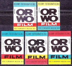 POLAND 1965 Matchbox Label Z#612 set, Photo Memo, ORWO film ... - Imagen 1 de 1