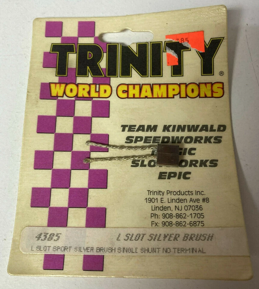 TRINITY 4385 L Slot Silver Brush Single Shunt No Terminal RC Radio Control Part - Image 1 of 1