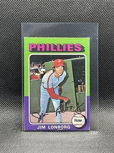 1975 Topps 94 Jim Lonborg   Philadelphia Phillies  Baseball Card