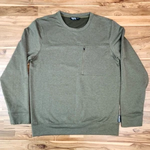 Outdoor Research Emersion Mens Fleece Crew Sweatshirt, Medium, Olive Green - Picture 1 of 6