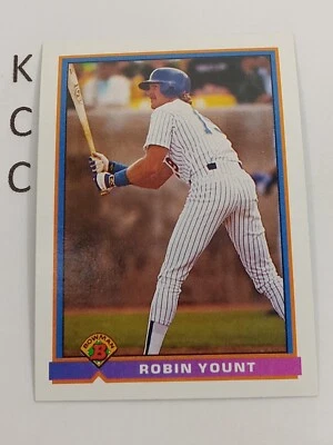 1991 Bowman Baseball #55 Robin Yount Milwaukee Brewers — 第 1/2 张图片