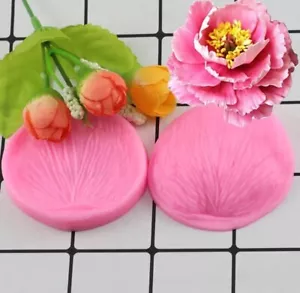 Flowers Petal Leaf Silicone Mold Kitchen Baking Tools Cake Decorating Mould 2Pcs - Picture 1 of 5