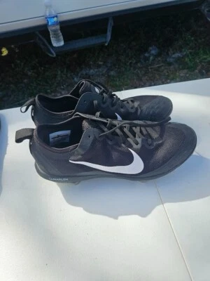 Botines Nike Lunarlon, negros, hombres 9,5, usados una vez Foto 1 de 4