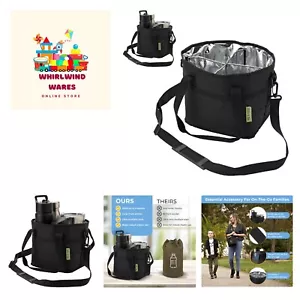 Family Size 4 Compartment Multiple Water Bottle Carrier Caddy Holder with Str... - Picture 1 of 9