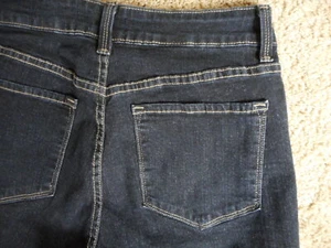 NYDJ Bootcut sz 6 Stretch Not Your Daughers Jeans Dark Blue 27" Wst 32.5" Insea - Picture 1 of 10