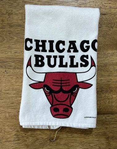 Chicago Bulls Towel Unisex S White Championship McArthur Sports 15’’x24’’ Cover