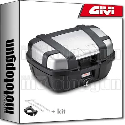 GIVI CASE TREKKER BLACK LINE TRK52N + HOLDER HONDA CBF 600 N 2010 10 2011 11 - Image 1 of 4