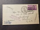APO 846 FORT BUCHANAN, PUERTO RICO 1942 Censored WWII Army Cover MEDICAL Sect