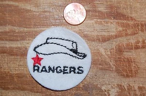 Texas Rangers 2" Black Felt Logo Patch Baseball - Picture 1 of 1