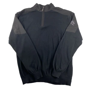Maglione Uomo Callaway Golf Pullover Grande Nu Star NuHope Logo 1/4 Zip Nero - Foto 1 di 7