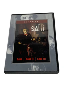 Saw Trilogy ** 1 2 3 ** Full Screen Edition,3 Disc SET (DVD) GRT4 Halloween Used - Picture 1 of 5
