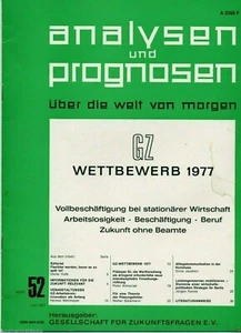FUTURE MAGAZINE (1977) Analysen Und Prognosen(Analyses And Forecasts) Future - Picture 1 of 5