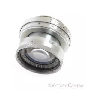 Nikon Nikkor H.C 5cm 50mm f2 LTM Rare Collapsible Screw Mount Lens w/ Bubble [EX - Picture 1 of 6