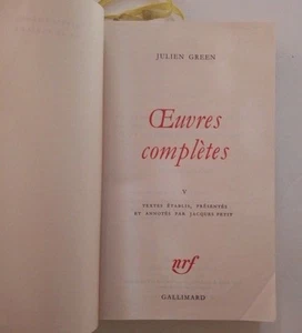 Pléiade Julien Green: Oeuvres complètes 1977 - Imagen 1 de 10