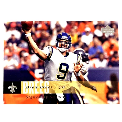 Drew Brees 2006 Upper Deck Card #120 NFL San Diego Chargers New Orleans Saints - Image 1 of 2