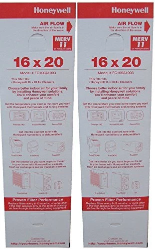 Honeywell Replacement Media Filters - FC100A1003 - 16" x 4" x 20" - 2-Pack - Image 1 of 1