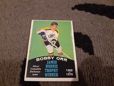 1970-71 O-Pee-Chee Bobby Orr James Norris Trophy Winner Vintage Hockey Card #248