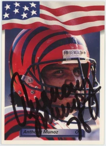 Anthony Munoz 1992 AW Sports Auto Signed #121 Cincinnati Bengals 25136 - Picture 1 of 2