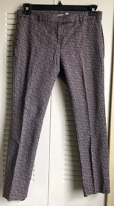 Kenar Womens Pants Size 10 Multi-Color Geometric Cropped Capri Stretch EUC - Picture 1 of 4