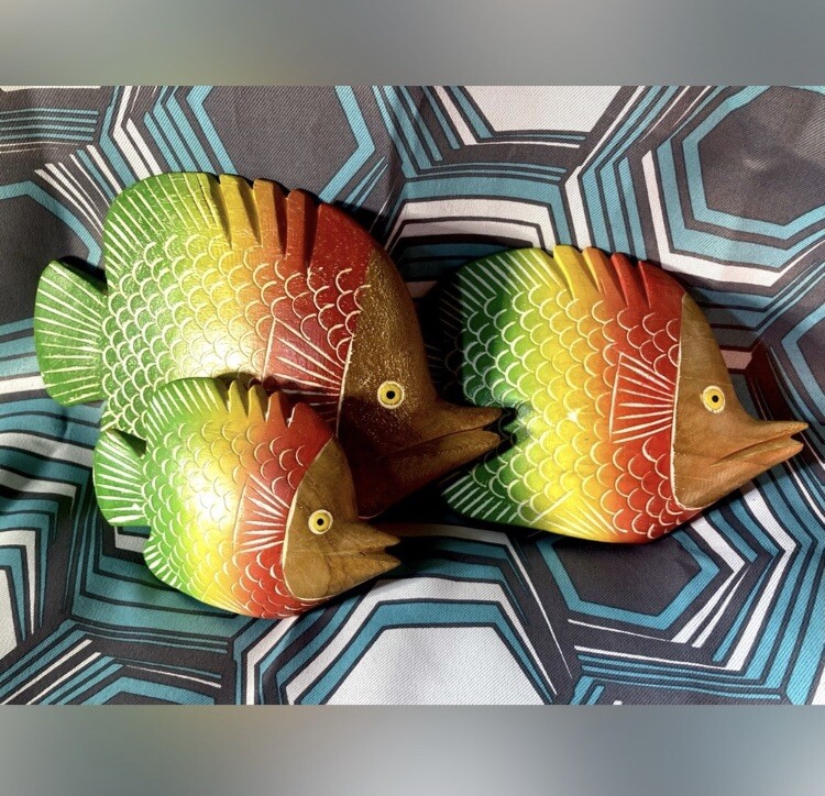 木雕鱼| eBay