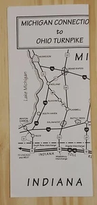 Road Map Michigan Connections to Ohio Turnpike 4/96 1 Page - Picture 1 of 3