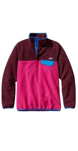 Patagonia Synchilla Women's Pink Retro Blue Pullover Size XL - Picture 1 of 4