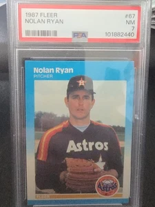 1987 Fleer Nolan Ryan PSA 7 - Bild 1 von 2