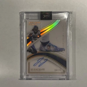 2023 Immaculate Jerry Jeudy Cleat Impressions /25 On Card Auto - Picture 1 of 2