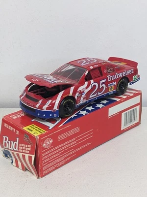 Racing Champion Ken Schrader #25 Budweiser Diecast 1:24 Scale Race Car Bank 1996 - Image 1 of 4
