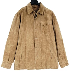 Austin Clothing Co. Botón Cuero Gamuza Abrigo Tareas Chaqueta M 3712 - Imagen 1 de 10