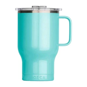 ORCA Traveler 24oz Seafoam Stainless Steel Insulated Travel Mug w/ Handle & Lid - Picture 1 of 11