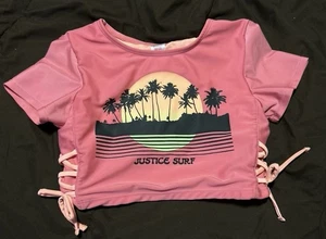 Girls Justice Swim Top - Picture 1 of 3