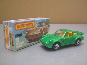 Matchbox Superfast MB3 Porsche Turbo 911 hecho en Inglaterra como nuevo en caja - Imagen 1 de 11
