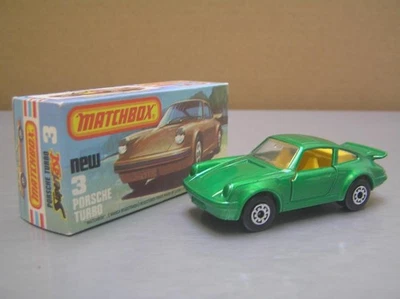 Matchbox Superfast MB3 Porsche Turbo 911 made in England Mint in Box - Image 1 of 4