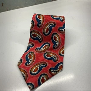 Christopher Hayes Paisley Red Mens Neck Tie - Picture 1 of 6