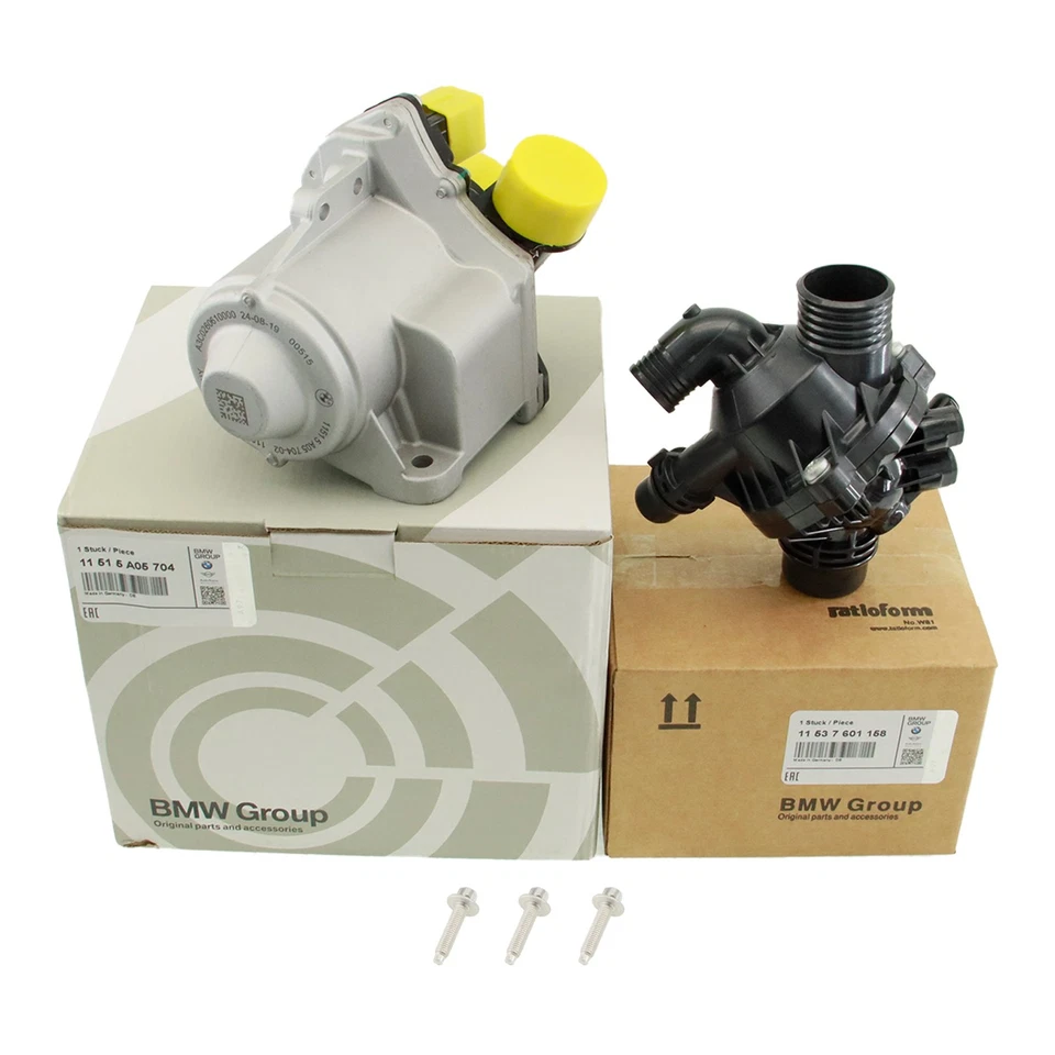 Electric Engine Water Pump 11517632426 W/Thermostat For BMW 335i 535i x5 x6 3.0L - Изображение 1 из 4
