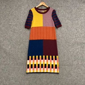 Gorman Dress Womens Size 8 Wool Multicoloured Short Sleeve Knit Geometric 48423 - Bild 1 von 9