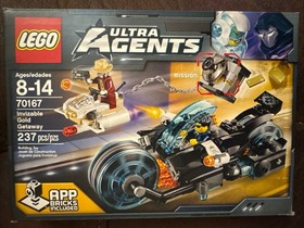 LEGO Ultra Agents 70167 Invizable Gold Getaway. New. Sealed.