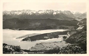 Carte postale historique Walchensee et Karwendel montagnes Bavière Alpes - Photo 1/2
