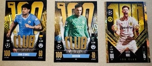 Topps Match Attax 100 CLUB x 3 Card Lot - Picture 1 of 4