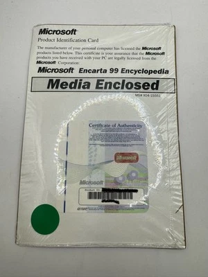 Microsoft Encarta 99 Encyclopedia OEM CD with Certificate of Authenticity (COA) - Image 1 of 2