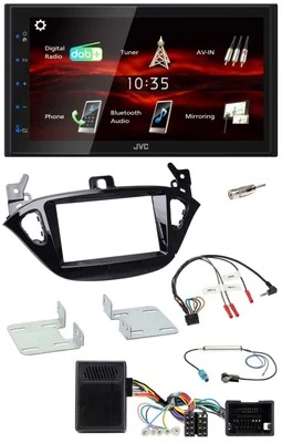 JVC USB Bluetooth Lenkrad DAB 2DIN Autoradio für Opel Adam ab 2013 Corsa E - Bild 1 von 4